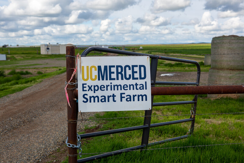 Experimental Smart Farm welcome sign